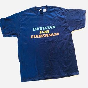 Mens Funny Fishing Shirt Husband Dad